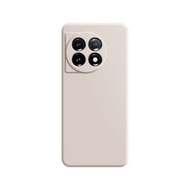 全城熱賣 - 適用於OnePlus 11 仿液態硅膠魔方直邊手機殼（白色）