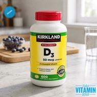 KKir:kland Vitamin d3 2000iu 600 Sofgel Vitamin D3