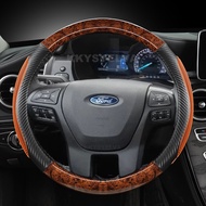 Gỗ Gụ hạt vỏ Bọc vô lăng ô tô cho Ford Ranger 2016 2017 2018 2019 Everest 2016 2017 2018 2019 tự độn