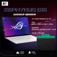 Asus ROG Zephyrus G16 GU605CP-QR086W | Intel® Core™ Ultra 7 | RTX™ 5070 | OLED 240Hz Display | Bundl
