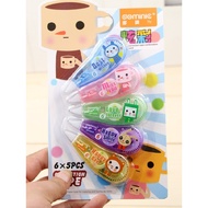 correction tape alat tulis sekolah Alat tulis pembelajaran tali pinggang pembetulan pelajar Domini y