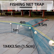 Pukat Ikan Fishing Net Trap Jaring Ikan Panjang Large Imported Barrage Net Hukou Net Trawl Folding S
