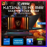 MSI Katana 15 HX B14WFK-289MY (i7-14650HX/16GB/512GB SSD/15.6" QHD/RTX5060 8GB GDDR7/W11/2Y) Gaming 