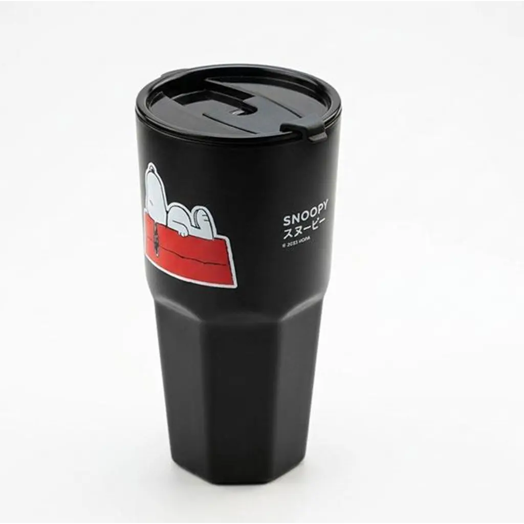 PN4-แก้วน้ำมีฝาปิด : PEANUTS-4C Tumbler with lid (PN4C-TB-PP850-BK) W9xH18.5 cm.-850 ml.