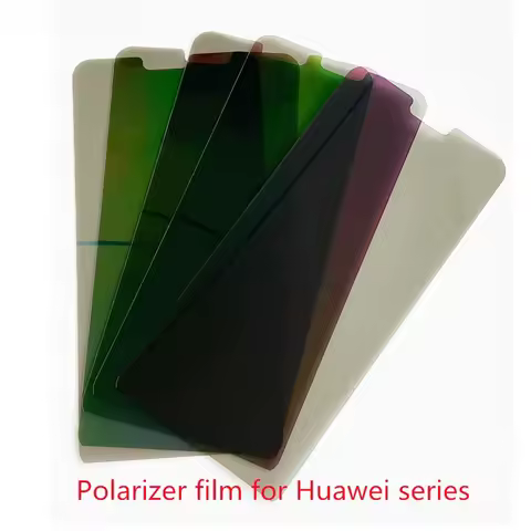 5pcs Polarizer Film For Huawei P40 Lite Honor 8 Mate 20 8X Max P Smart Pro P20 P30 P40 Pro Y7 2018 Y