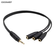 Portable Headphone Splitter 3.5mm Jack Splitter 3