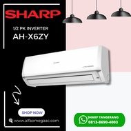 ac sharp 1/2 pk inverter ah-x6zy | ac 1/2 pk sharp inverter grosir bsd - unit only