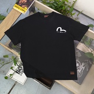 Evisu/Fushen 2026 Mengkou Early Spring New Style Short-Sleeved T-Shirt Men's Women's Couple Style Tr