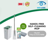 3M™ Scotch-Brite™ Hands-Free Mop with Compact Bucket |  ✦SG LOCAL STOCK✦