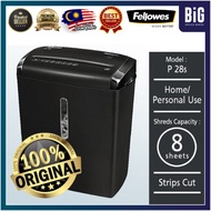 【READY STOCK | 100% ORIGINAL】FELLOWES P28 PAPER SHREDDER STRIP CUT 8 SHEETS | PAPER SHREDDER | SHREDDER MACHINE