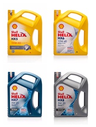 OLI SHELL HX8 , HX7 , HX6 , HX5 // OLI MESIN MOBIL SHELL HELIX 5W-30 , 5W-40 , 10W-40 , 15W-40 4 LITER