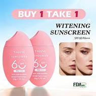 SPF60 PA+++ Sunscreen Whitening Sunblock Waterproof UV Protection Face Body Non Greasy Sunscreen Bod