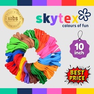 [100 pcs] - 10 inch SKYTEX Colourful Latex Balloons (F10)