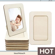 12PCS DIY Wood Picture Frames Unfinished Solid Wood Photo Picture Frames For 4 X 6 In Photos, toucht