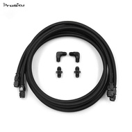 prasku 6AN PTFE Transmission Cooler Line Set High Durability 7ft Compatible with 4L60 700R4 TH350 TH