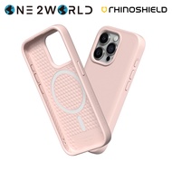 RhinoShield SolidSuit Magnetic Case Circular Design Recycle Material iPhone 15 Pro 6.1" 11ft Drop Protection Pure Cover