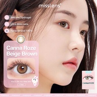 Misslens/ IDOLLENS รุ่น Canna Roze beige (รายปี) รองรับสายตาปกติ /ค่าสายตา -1.00 ถึง -10.00