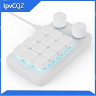 Programming Macro Custom Wired Keyboard RGB 12 Key Copy Paste Button Mini Gaming Keypad Hotswap Macr