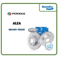 Original Bendix Swiftfit BR9496 Front Disc Rotor - Perodua Alza