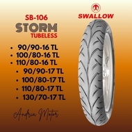 Swallow SB-106 STORM Outer Tire|90/90-16|100/80-16|110/80-16|90/90-17|100/80-17 |110/80-17|130/70-17