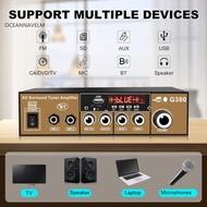 oc Amplifier with Built-in Bluetooth 5.0 Core Pa Mixer with Usb/sd Card Input 500wx2 Bluetooth Home Stereo Amplifier Receiver Usb/sd Fm Radio Remote Control Dual-channel