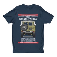 Retro Vintage Land Cruiser Gear FJ 40 Navy T-Shirt