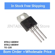 10Pcs BTB12-600BW BTB12 600BW BTB12-800BW BTB12 800BW TO-220 Direct insertion transistor bidirection