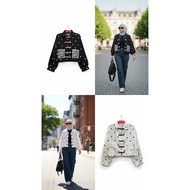 Mama Adi Gallery - Polka Dot Crop Jacket Wanita