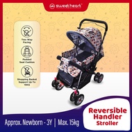 Sweet Heart Paris ST49v2 Upgraded 2 Way Push Reversible Handlebar Baby Stroller with 15KG Support