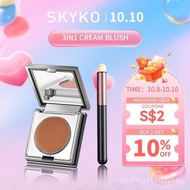 Skyko 3in1 cream blush, makeup(free gift lipstick brush)