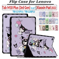 Fashion Cute Cartoon Style Case PU Leather Stand Flip Protective Shell Tablet Cover For Lenovo Tab M10 Plus (3rd Gen) 10.61-inch XiaoXin Pad 2022 TB125FU TB128FU TB128XU
