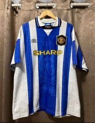 Umbro曼聯作客球衣藍色經典1994-1996