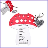 Crochet Gauge Measuring Tool Compact Crochet Gadgets Needle Gauge for Sewing for Men Women Girls You