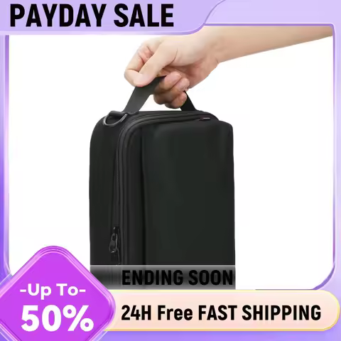 Portable Effects Pedal Protective Bag for Mooer GE100 900D Nylon Carry Case with Shoulder Strap Blac