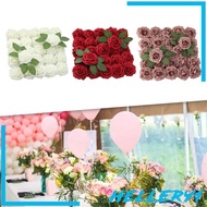 [Hellery1] Artificial Flowers DIY Table Centerpiece Realistic Silk Flowers with Leaves