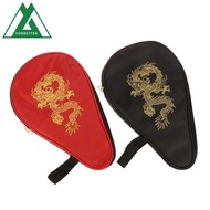FORBETTER Table Tennis Bat Bag, Wear Resistant Waterproof Ping Pong Racket Bag, Sports Accessories Dragon Training Universal Ping Pong Racket Case PE Class