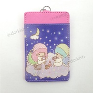 Sanrio Little Twin Stars Kiki &amp; Lala Starry Night Ezlink Card Holder with Keyring