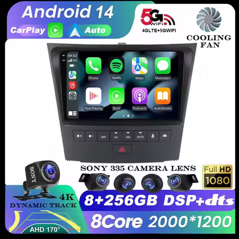 Android 14 Car Radio For Lexus GS300 S190 GS350 GS400 GS430 GS450h GS460 GS 300 III 3 350 2004 - 201
