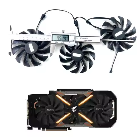 NEW Cooling Fan 95mm 4pin T129215BU GPU FAN For Gigabyte AORUS GTX 1080 TI Xtreme Edition gtx1070 vi