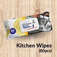 Lemon Scented Kitchen Cleaning Wipes (80pcs)