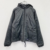 Patagonia Micro Puff 連帽全拉鍊保暖外套，黑色，S 碼（古著）