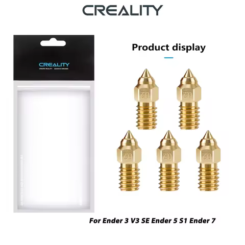 Creality Ender 3 V3 SE Nozzles 0.2/0.4/0.6/0.8/1mm High-Speed Brass Nozzles Hotend Extruder Nozzle 3
