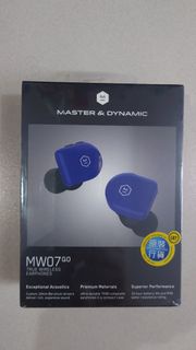 全新Master & Dynamic MW07 GO無線藍芽耳機blue tooth wireless earphones，冇單冇保養，不退不換，可用萬寧、超市現金劵交換。荃灣區MTR交收，時間、地點