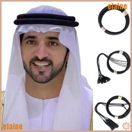 ELAINE 1Pcs Headwear Rope,  Clothing Man Saudi  Dubai Headrope,  Desert Accessories Black Muslim Ega