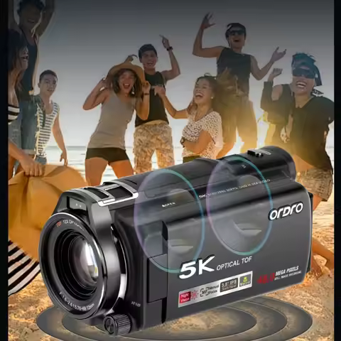 4K Digital Camcorder XV80 with 3.5"Touch Screen 12X Optical Zoom Live Streaming&APP Control | for Vl