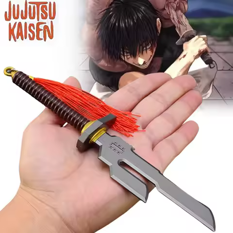 20cm Jujutsu Kaisen Katana Metal Fushiguro Toji Sword Real Ninja Knife Yuta Iron Japanses Samurai Ka