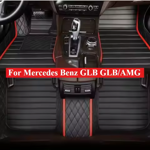 Custom Car Floor Mats For Mercedes Benz GLB GLB/AMG 2020-2026 Automotive All Weather Carpet Rugs Acc