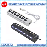 USB HUB 7PORT ON OFF SWITCH HUB USB 2.0 EXTENSION 7 PORT ON OFF