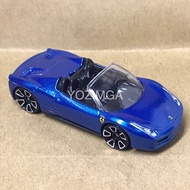 HOT WHEELS FERRARI 458 SPYDER BLUE LOOSE