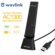 Wavlink AC1300 Wireless Dual Band USB 3.0 Adapter with Included USB Mini Dock / Cradle 3.8ft Cable 8